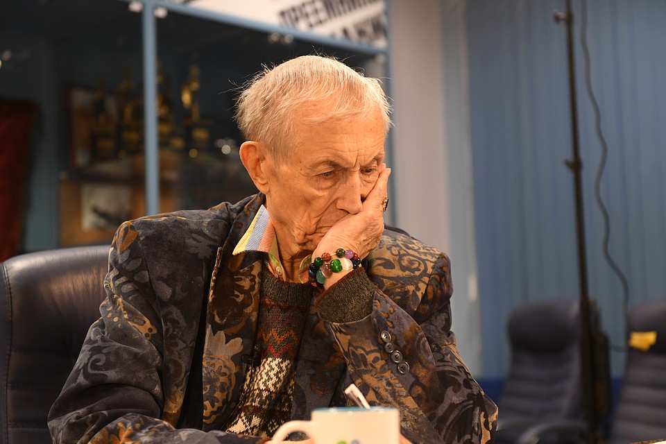 Евгений Евтушенко в гостях у "КП" 14 декабря 2016 года.