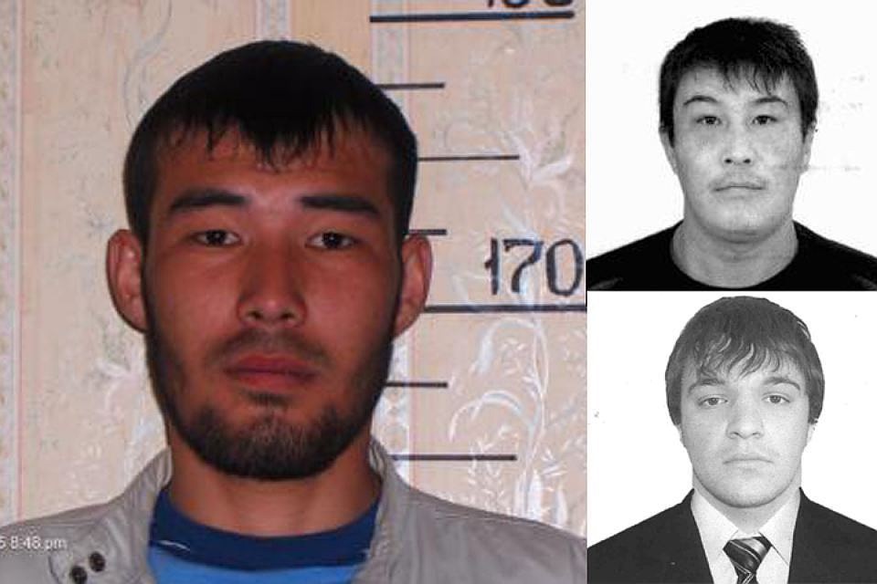 Нурбол Саспанов, Кадырбай Маймашев и Ильяс Магомедов, подозреваемые в нападении на полицейских Фото: СУ СК по Астраханской области