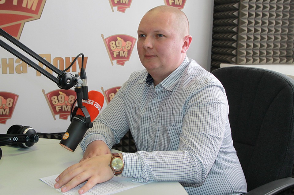 Николай Губин в студии радио "КП-Ростов"