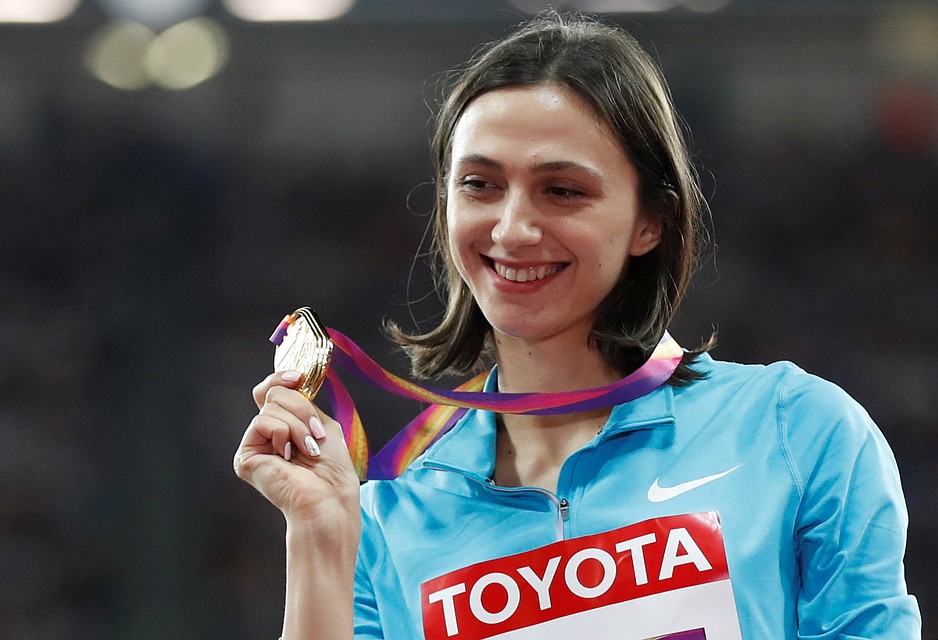 Мария Ласицкене с медалью чемпионки мира.