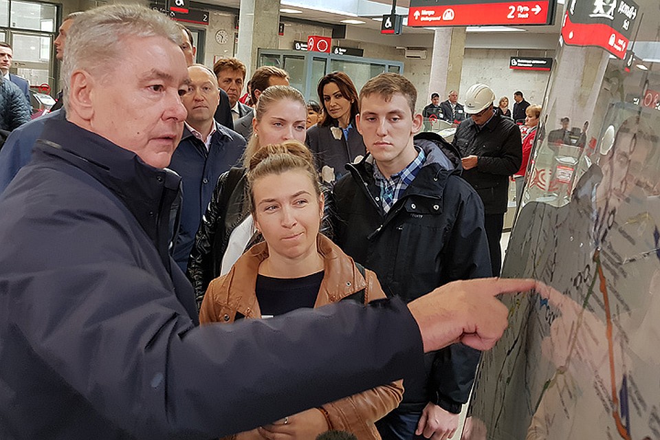 Сергей Собянин принял участие в пуске первого участка Третьего пересадочного контура.
