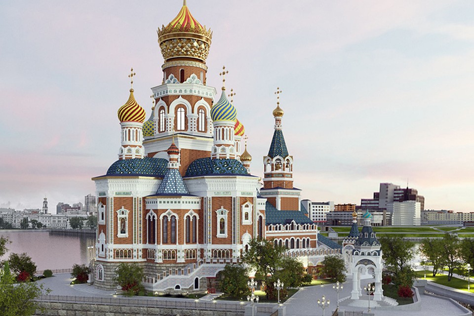 Храм святой Екатерины может разместиться посреди прогулочной зоны на берегу Исети
