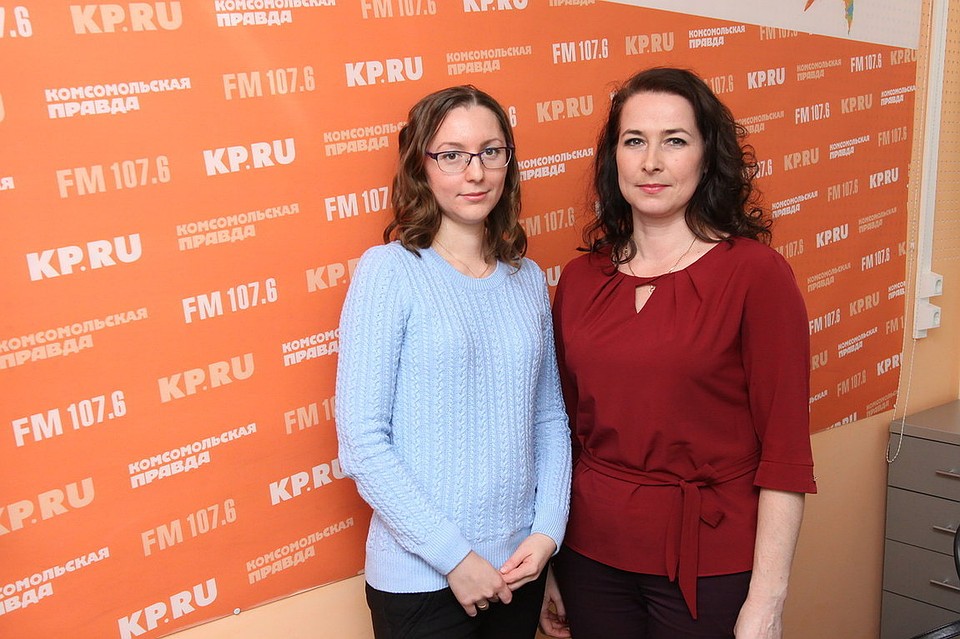Ирина Мисак и Елена Ломаева на радио "Комсомольская правда - Ижевск"
