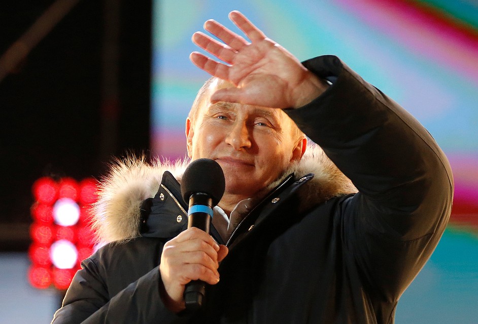 За Путина на выборах президента проголосовали 55 млн человек