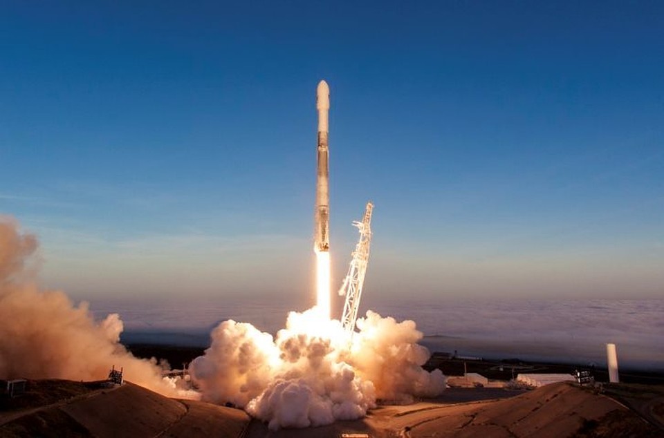 Старт Falcon 9 с мыса Канаверал. Фото: пресс-служба SpaceX.