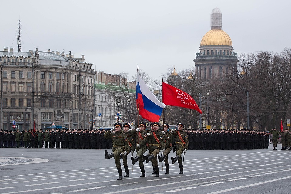 Репетиция парада в Санкт-Петербурге пройдет уже 24 апреля