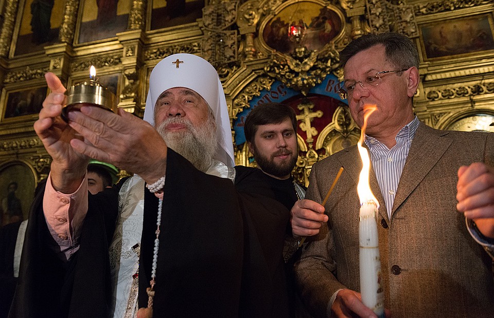 Репортаж с празднования пасхи в Астрахани