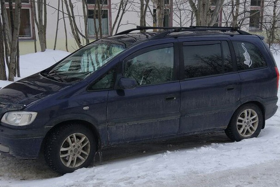 Именно в этой обычной на первый взгляд иномарке несколько дней и просидела собака. Фото: Подслушано Апатиты