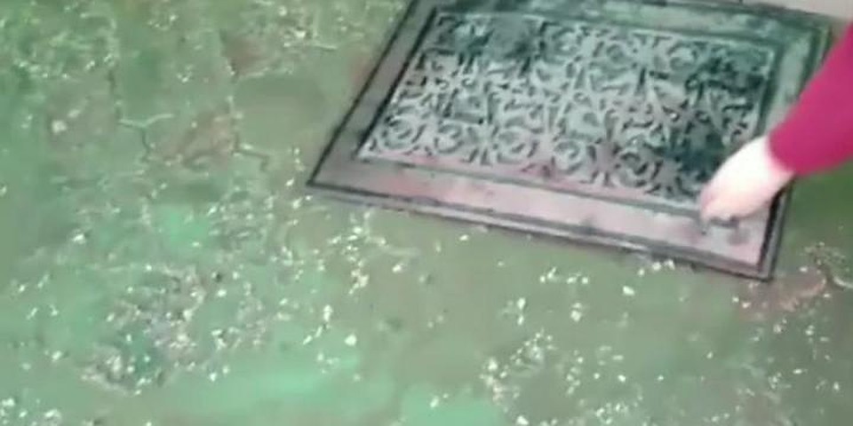 Нечистоты добираются до самых порогов домов в Ставченах. Скриншот из сюжета Canal3