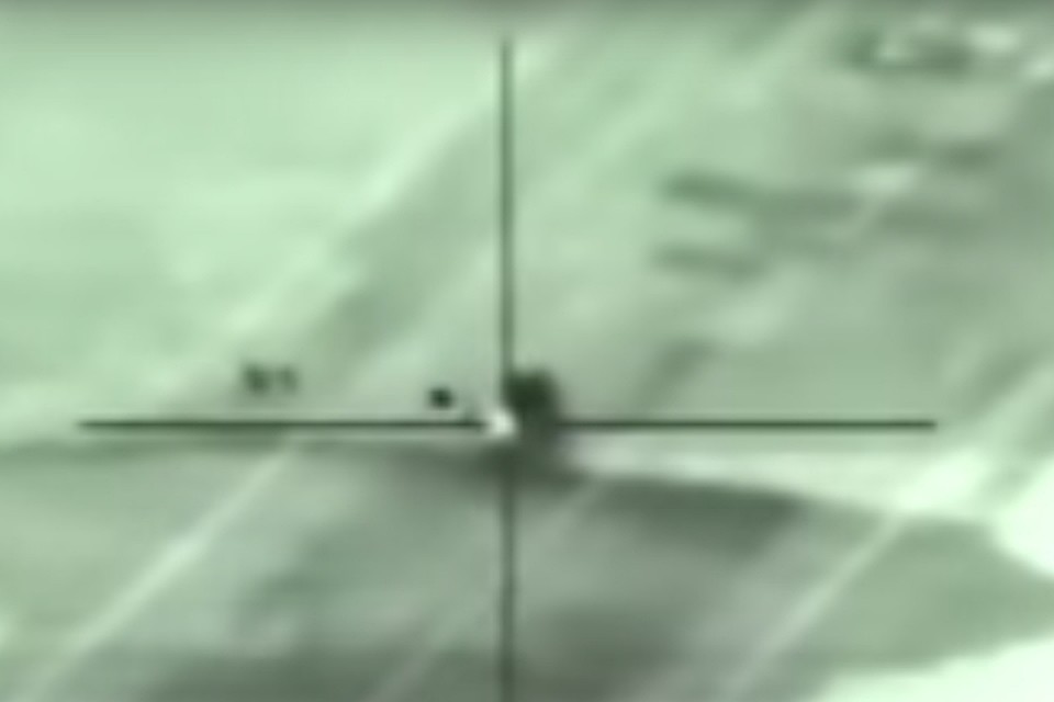 Пресс-служба израильской армии опубликовала видео, на котором запечатлен ракетный удар.