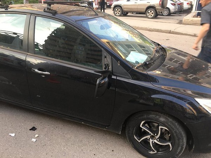 Сам автомобилист не пострадал