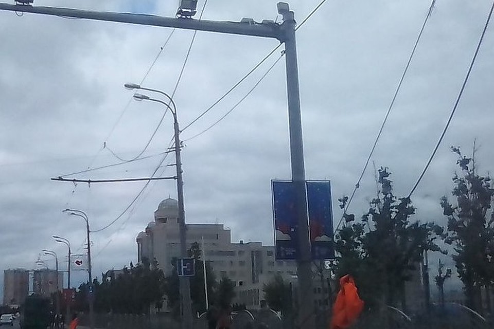С места аварии