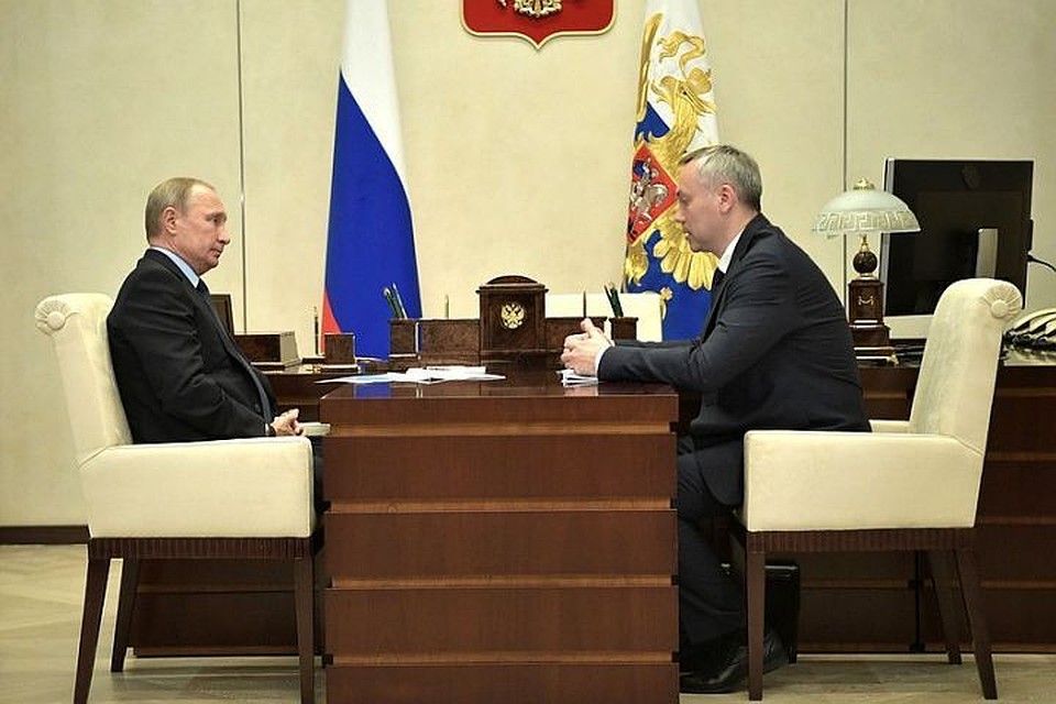 Владимир Путин встретился с Андреем Травниковым. Фото: kremlin.ru.