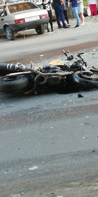 Шансов выжить у байкера после столкновения не было.