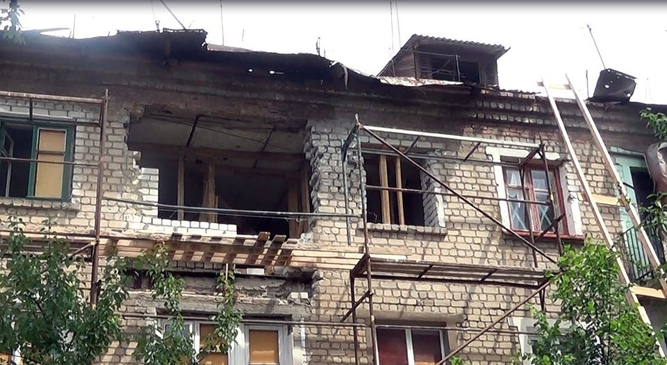 Многострадальный поселок находится в буферной зоне. Фото: Novorossia today