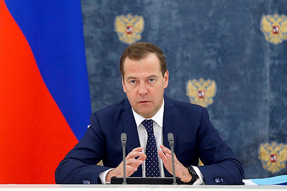 Дмитрий Медведев на заседании правкомиссии по вопросам социально-экономического развития Северо-Кавказского федерального округа в среду в подмосковных «Горках». Фото: Дмитрий Астахов/ТАСС