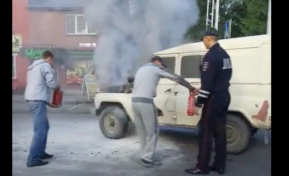 Скриншот видео с места происшествия