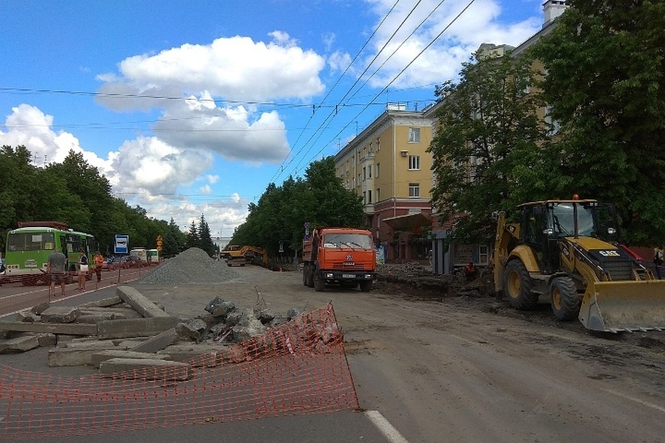 После ремонта проезжая часть Советского проспекта станет на два метра шире