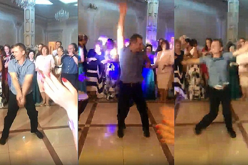 Папа отжигал на выпускном под африканские барабаны. Фото: стоп-кадр с видео.