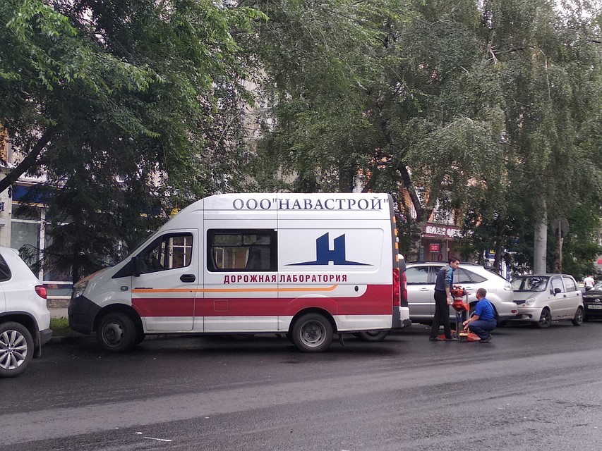 Финальная стадия работ - взятие образцов
