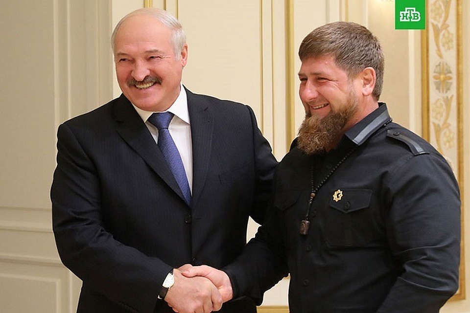 Александр Лукашенко и Рамзан Кадыров. Минск, сентябрь, 2017 год. Фото: ntv.ru.