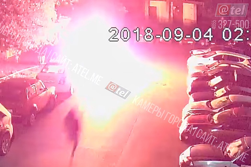 Кадр из видео городских систем наблюдения Atel