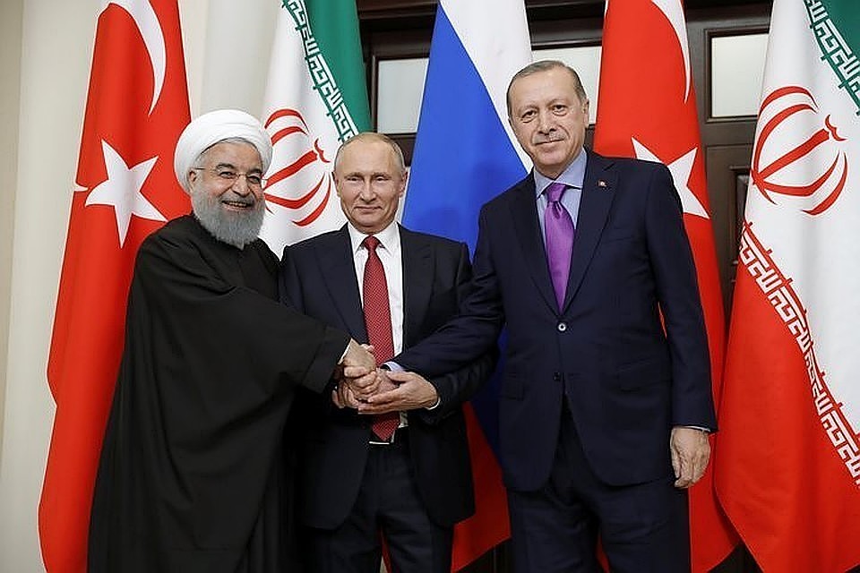 Хасан Роухани, Владимир Путин Реджеп Тайип Эрдоган