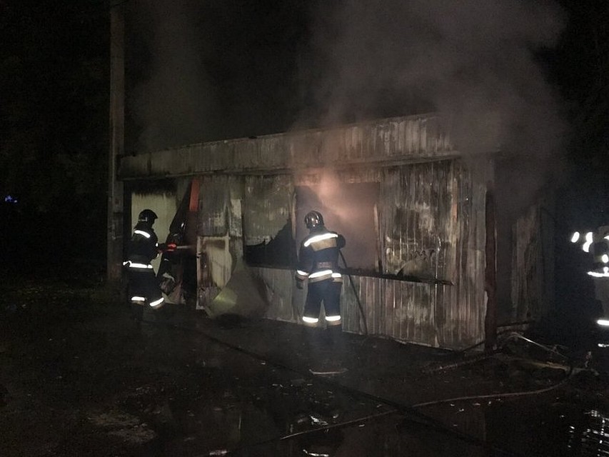 Пожар на бульваре Гагарина