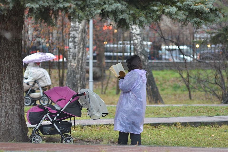 В городе сегодня будет прохладно и дождливо.
