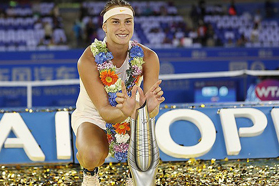 Арина Соболенко стала лучше теннисисткой мира в сентябре. Фото: WTA.
