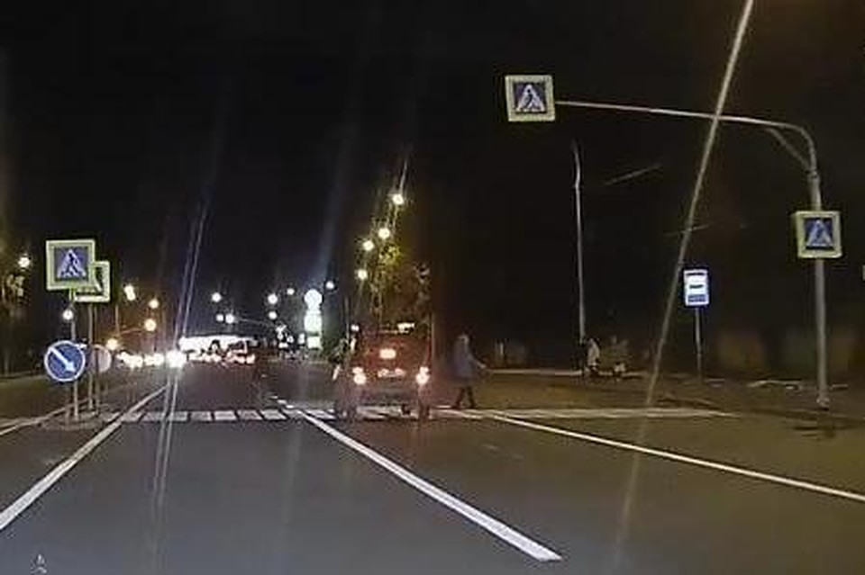 Водитель, видимо, не заметил пешеходов