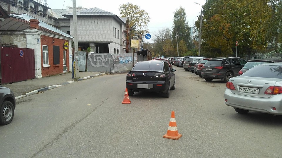 Авария произошла в центре Твери. Фото: УГИБДД России по Тверской области