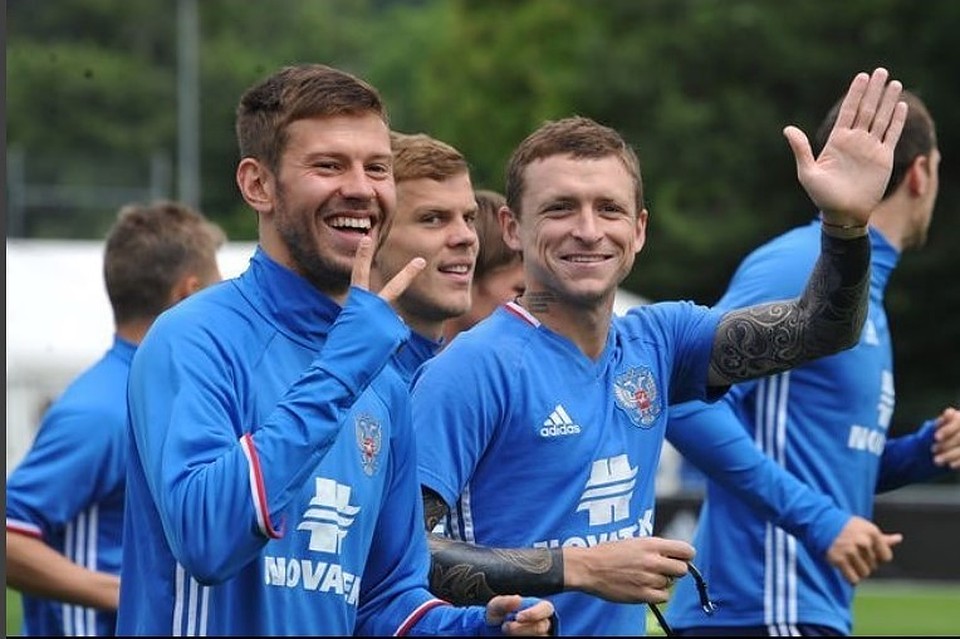 Федор Смолов, Александр Кокорин и Павел Мамаев.