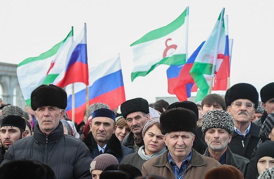 В Магасе приостановили митинг. Фото: Пресс-служба главы Республики Ингушетия