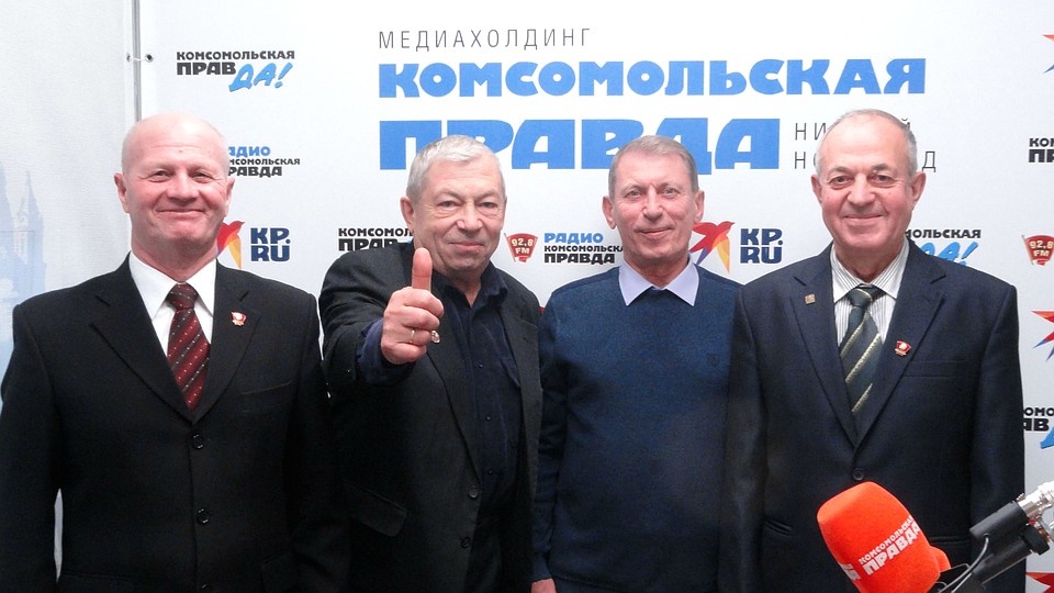 Ветераны пограничной службы, полковники в отставке Борис Сундуков, Николай Торгашов, Георгий Рогоза и Анатолий Сомов