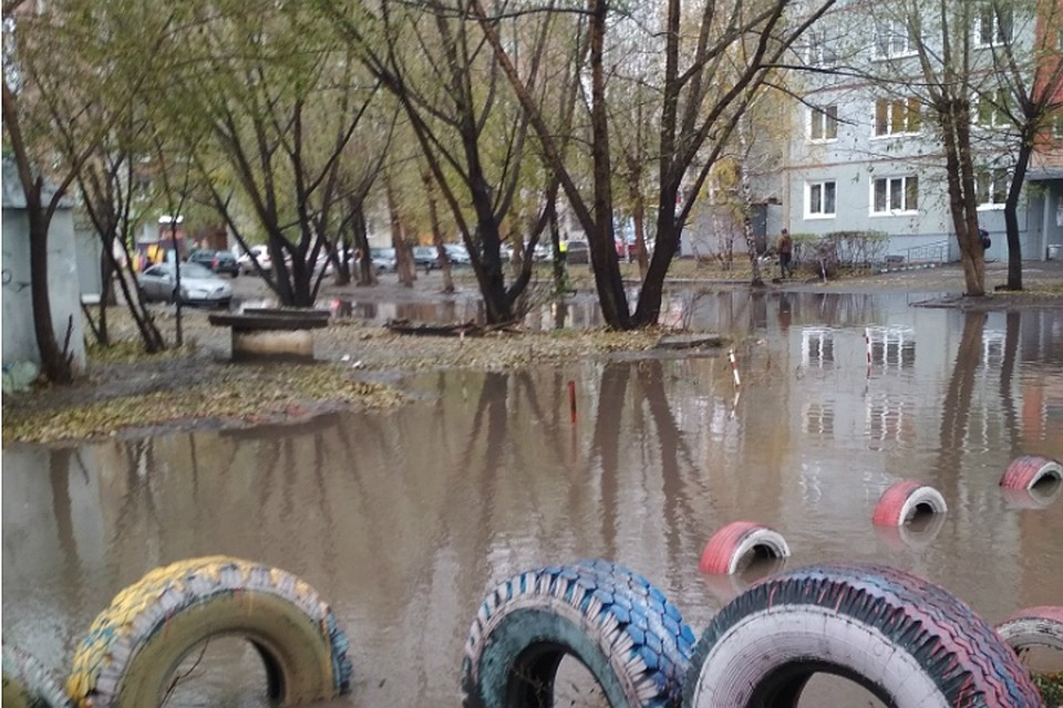 Город из-за осадков стоял в воде