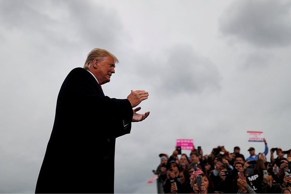 Дональд Трамп на митинге в городе Хантингтон (штат Западная Вирджиния)