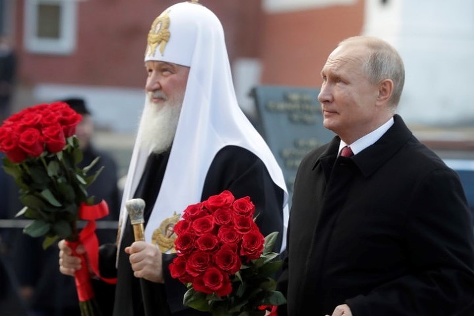 Президент РФ Владимир Путин и патриарх Московский и всея Руси Кирилл. Фото: Михаил Метцель/ТАСС