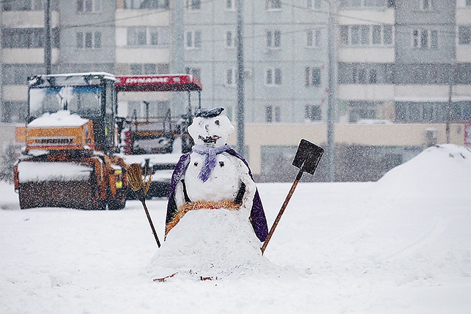 Первый снеговик