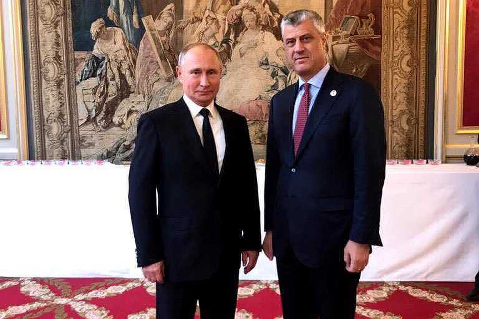 Путин готов поддержать соглашение между Косово и Сербией Фото: Twitter Хашим Тачи