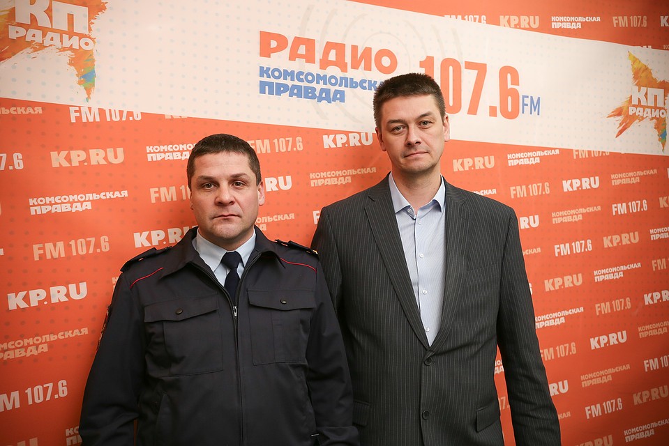 Вениамин Вычужанин, начальник 1 отдела УГИБДД МВД по УР и Роберт Богданов, зам.начальника Управления благоустройства и транспорта