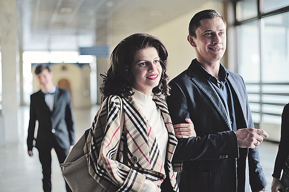 Агния с Павлом Прилучным в сериале «Желтый глаз тигра».