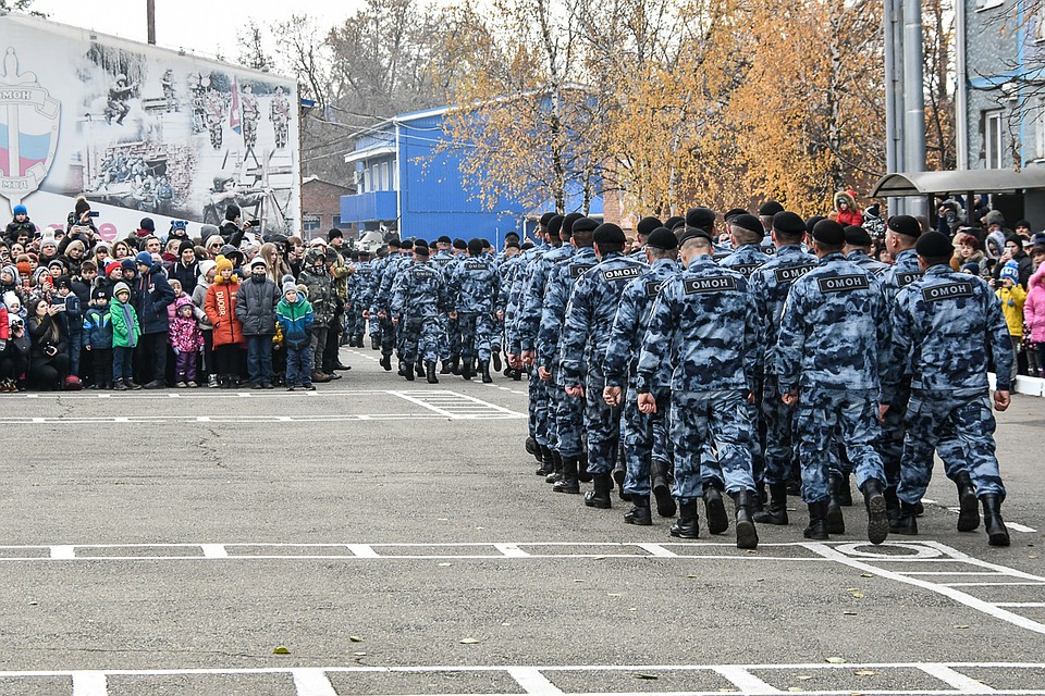 В Краснодаре юбилей отметил ОМОН Росгвардии