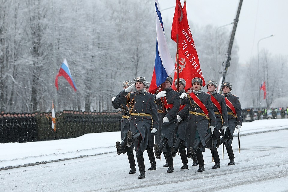 К 75-летию полного освобождения Ленинграда от блокады в городе готовят парад на Дворцовой площади