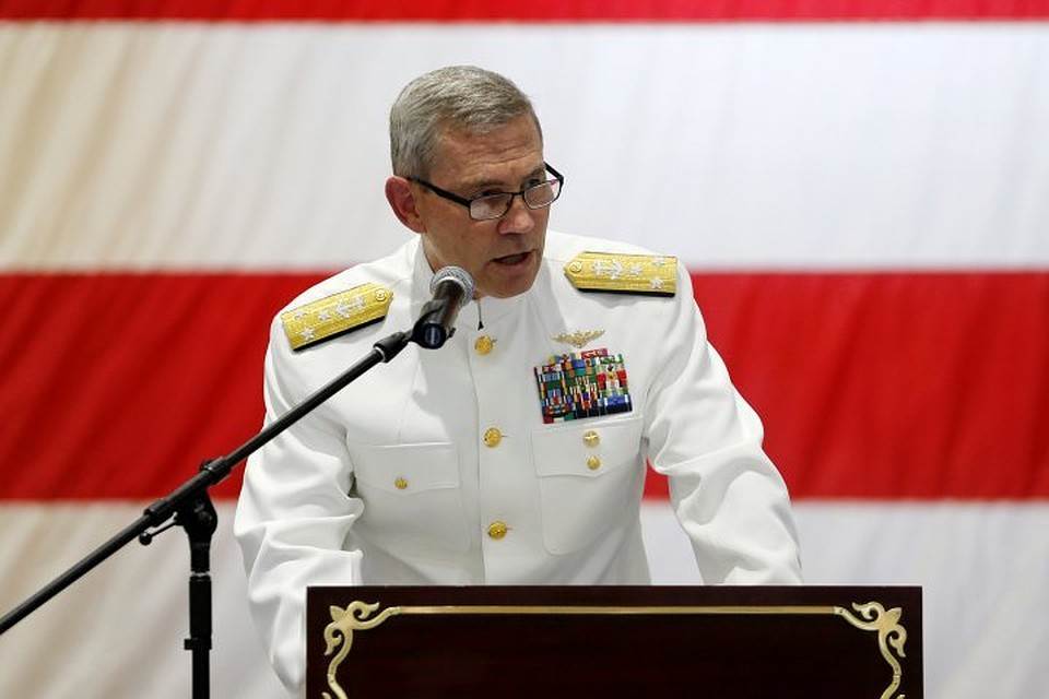 Командующий Пятым флотом ВМС США в Бахрейне вице-адмирал Скотт Стирни