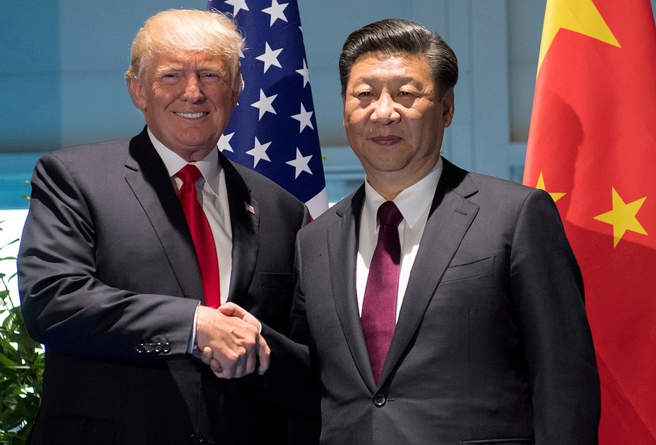 Президент США Дональд Трамп и председатель КНР Си Цзиньпин