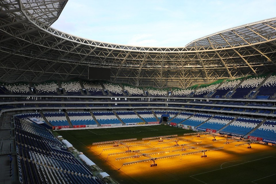 Стадион готовят к матчу. Фото: «Спорт-Инжиниринг»