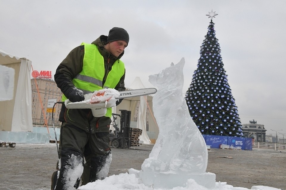 В Москве установят ледяные скульптуры
