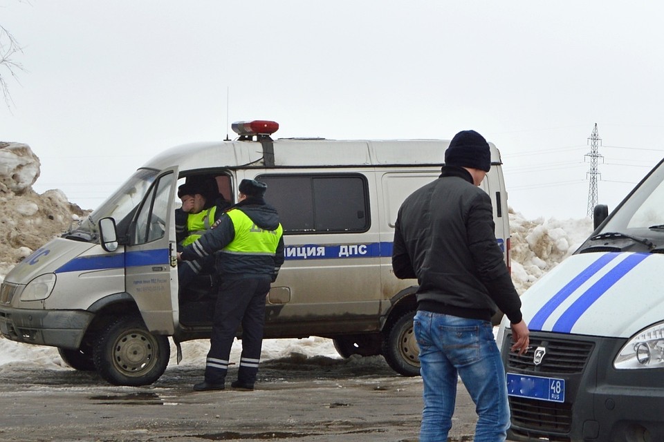 Даму задержали сотрудники ДПС