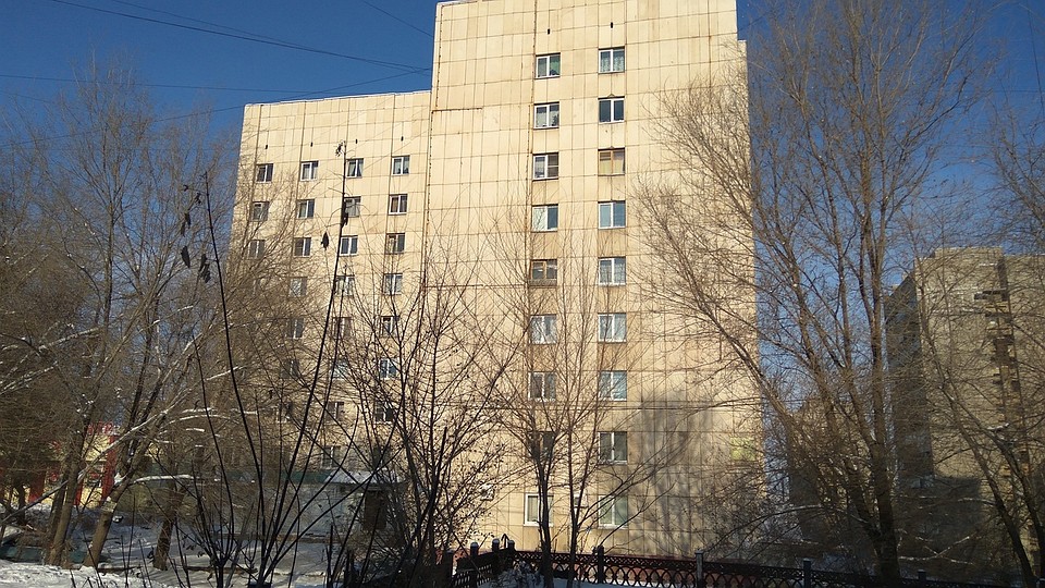 Один из эвакуированных домов.
